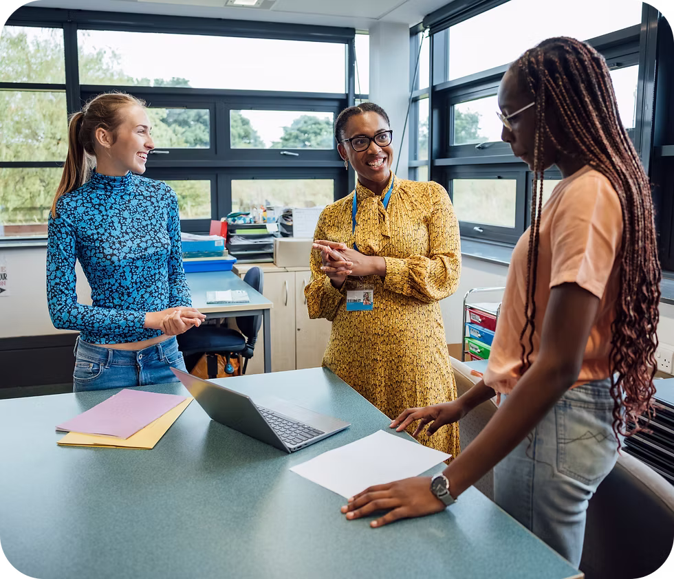 Teachers in discussion